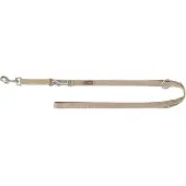 Trixie hondenriem premium verstelbaar zand taupe 200x1,5 cm