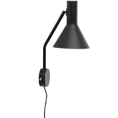 Frandsen Wandlampe , Lyss, Zwart, Woonkamer, Metaal, Designer