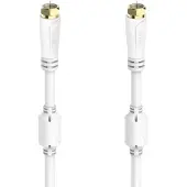 Hama SAT-aansluitkabel, F-connector - F-connector, verguld, 10,0 m, 100 dB