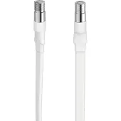 Hama Raamdoorvoer kabel - - 00205227 - Vrouwelijke F-connector - Digitaal - Wit