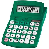 Lexibook 10-cijferige green Zakrekenmachine met Rubberen Afwerking