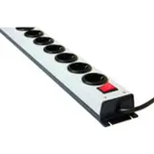 Kaiser 1001/6-19 ZL639 PDU Stekkerdoos | 19" Montage | 6x Type F Sockets