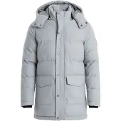 OMBRE Winterjas 'OM-JALJ-0201' lichtgrijs