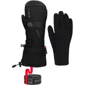 686 - Skihandschoenen - M Gore-Tex Smarty Gauntlet Mitt Black voor Unisex van Wol - Maat M - Zwart