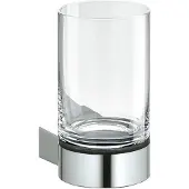 Keuco bovenaanzicht glashouder compleet met kristallen glas chroom