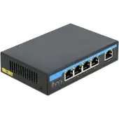 DeLOCK Gigabit Ethernet switch met 4 PoE-poorten en 1 RJ45-poort