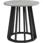 En.casa Bijzettafel Buzzard rond Ø48x48 cm betongrijs en zwart []