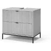 Vicco Wastafelonderkast Eliza Grijs 70 x 63 cm Met 2 uittrekbare laden, Model 57878