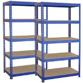Monster Racking 2 x Blauwe het Rekken Eenheid 5 het Opschorten van het Opslagpakhuis van de Tiergarage 75 x 150 x 30cm