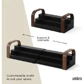 Umbra BELLWOOD 3-TIER SPICE SHELF BLK/WAL