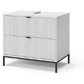 Vicco Eliza Wastafelonderkast – 70 x 63 cm Met 2 uittrekbare laden Wit