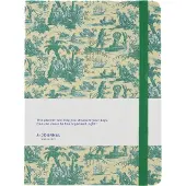 A-Journal My Journal - Agenda 2026 - A5 - groen Toile de Jouy