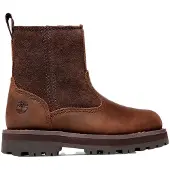 Timberland Kids Courma Mid Warm bruin leren laarzen (24), Leer, Plat, Ritssluiting, Casual, kinderkleding TB1A28KX2421