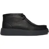 Clarks Clarksvoor mannen. 26183440 Torview Hi leren schoenen zwart (43), Leer, Plat, Veters, Casual