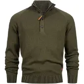 INDICODE JEANS Trui 'INRajas' donkergroen
