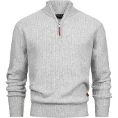 INDICODE JEANS Trui 'INPeace' lichtgrijs