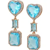 NAEMI Oorbellen turquoise / goud