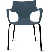 Workliving Jim Stoel - Antraciet - Zwart Onderstel