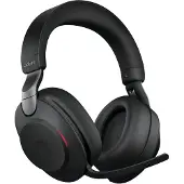 Jabra Evolve2 85 headset, stereo, draadloos, zwart Bluetooth, incl. Link 380 USB-A, incl. oplaadstation