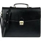 Beltimore J20 - Laptoptas - Vintage Stijl - Echt Leer - Drie Compartimenten