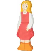 Gollnest & Kiesel Boerderij - Boerendochter - 4X2X10Cm - Houten Figuur - Handgemaakt
