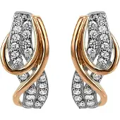 Orphelia 'Elsia' Dames 925 Sterling Zilveren Oorbellen - Zilver/Roze ZO-7027
