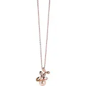 Orphelia Dames 925 Sterling Zilveren Ketting met Hanger - Roze ZH-6016/1