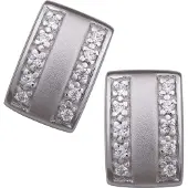 Orphelia Dames 925 Sterling Zilveren Stud Oorbellen - Zilver ZO-5913