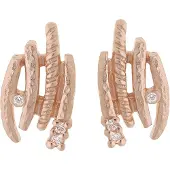 Orphelia Dames 925 Sterling Zilveren Stud Oorbellen - Roze ZO-6022/1