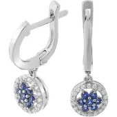 Orphelia 'Erina' Dames 925 Sterling Zilveren Hangende Oorbellen - Zilver ZO-7047