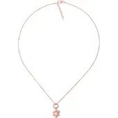 Orphelia Dames 925 Sterling Zilveren Ketting met Hanger - Roze ZH-4854/1