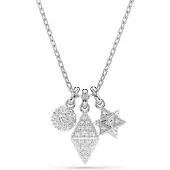 Swarovski Ketting zilver / transparant
