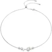 Swarovski 'Constella Bars' Dames Basis Metaal Ketting - Zilver 5705626