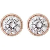 Orphelia Dames 925 Sterling Zilveren Oorknopjes - Roze ZO-6079/1
