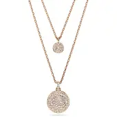 Swarovski 'Meteora' Dames Goud Vergulde Metalen Ketting - Roze 5683449