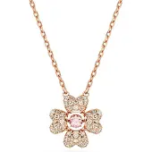 Swarovski 'Idyllia' Dames Gouden Geplateerde Metalen Ketting - Roze 5674211