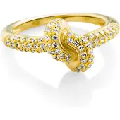 Orphelia 'Palma' Dames 925 Sterling Zilveren Ring - Goud ZR-7569/G
