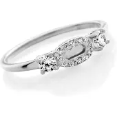 Orphelia 'Lily' Dames 925 Zilveren Ring - Zilver ZR-7582