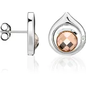 Orphelia Dames 925 Sterling Zilveren Stud Oorbellen - Zilver ZO-5979
