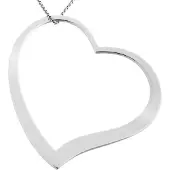 Orphelia 'Becky' Dames 925 Sterling Zilveren Ketting met Hanger - Zilver ZK-7193