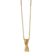 Orphelia Dames 925 Sterling Zilveren Ketting met Hangertje - Goud ZH-6028/2