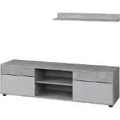 Vicco Berno Woonwand – 2 delen Beton/Wit