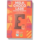 HEMA Chocoladeletter melk karamel zeezout E 135g