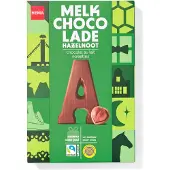 HEMA Chocoladeletter melk hazelnoot A 140g