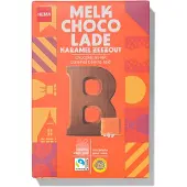 HEMA Chocoladeletter melk karamel zeezout B 135g