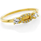 Orphelia 'Lily' Dames 925 Sterling Zilveren Ring - Goud ZR-7582/G