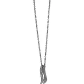 Orphelia Dames 925 Sterling Zilveren Ketting met Hanger - Zwart ZH-6030/2