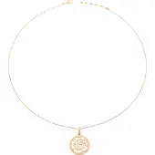 Orphelia 'Fiore' Dames 925 Sterling Zilveren Ketting met Hanger - Roze ZH-7079/1