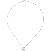 Orphelia Dames 925 Sterling Zilveren Ketting met Hanger - Roze ZH-7083