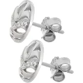 Orphelia 'Elvina' Dames 925 Sterlin Zilveren Stud Oorbellen - Zilver ZO-7085
